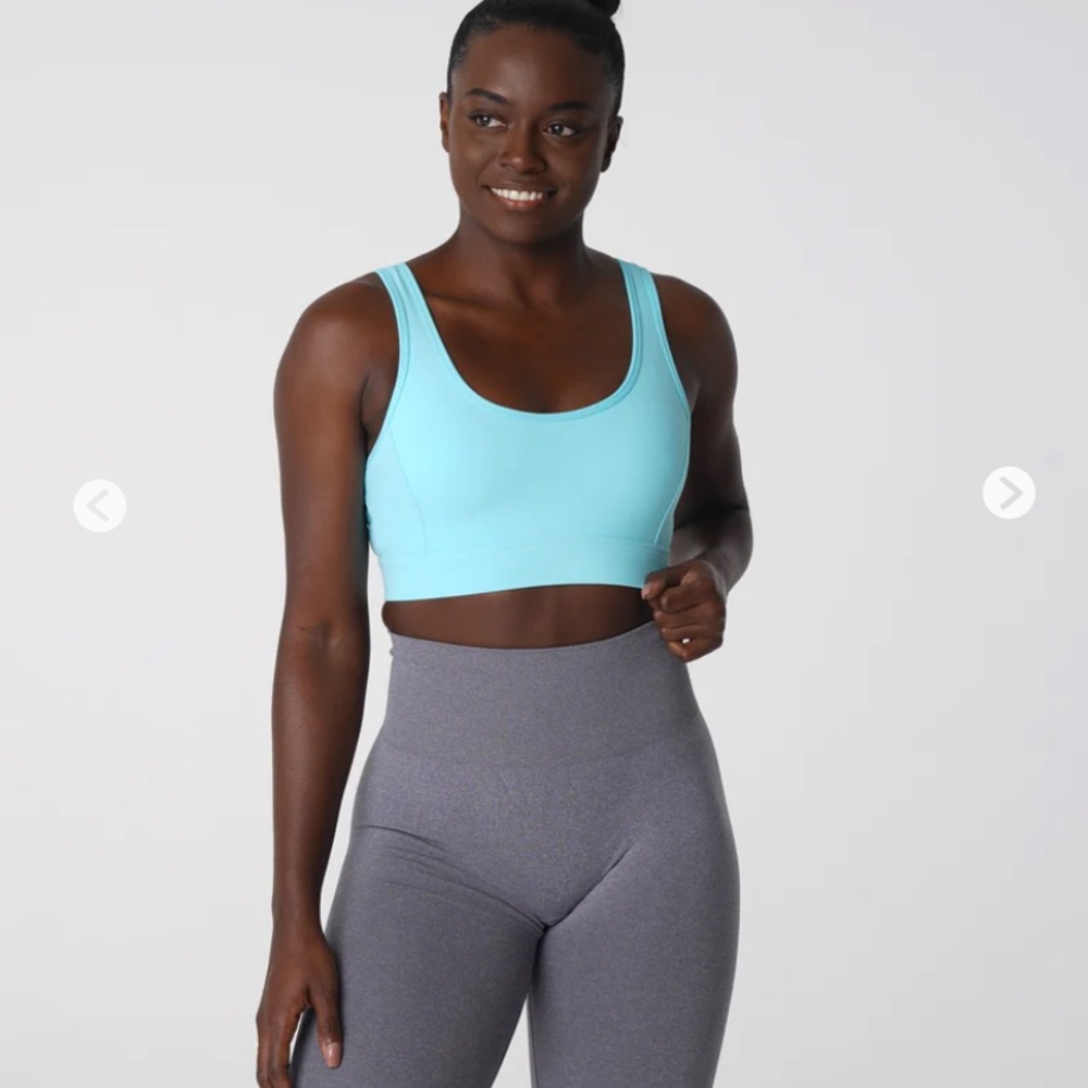 NVGTN Capri Blue Allure Sports Bra. Like new.